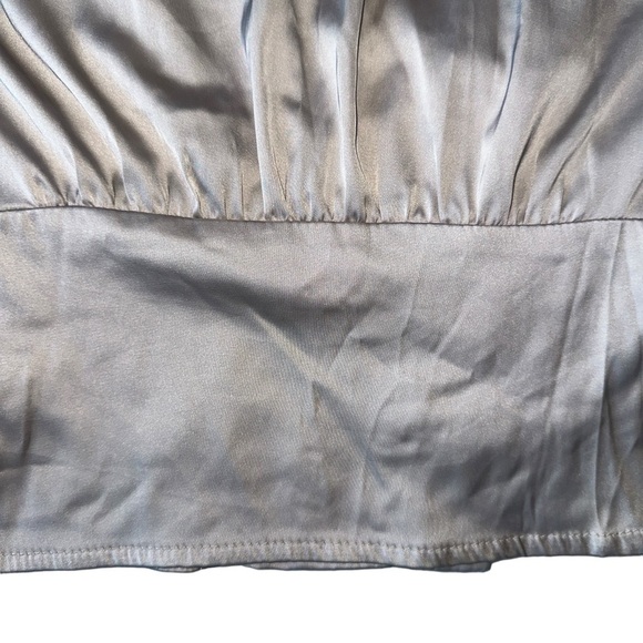 WOMENS SATIN BLOUSE, CHAMPAGNE COLOUR, SIZE  M | TRIPLE SEVEN - Picture 10 of 15